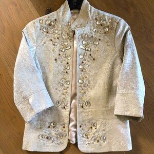 Rachel Rachel Roy Crystal and Sequined Blazer Jacket